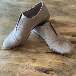 Brown Suede Slip On Oxford